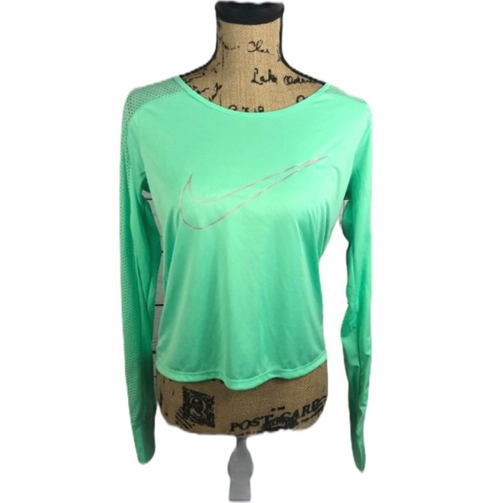 Nike running shirt green SMALL